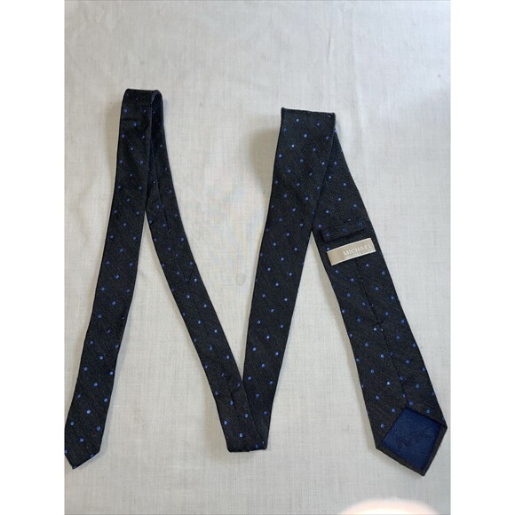 Michael Kors Dress Tie Men’s Size 58” Gray Dotted Silk Blend Designer - Picture 12 of 12